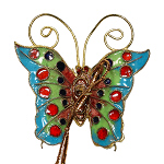 Schmetterling, Deko, Cloisonne Emaille, 0386